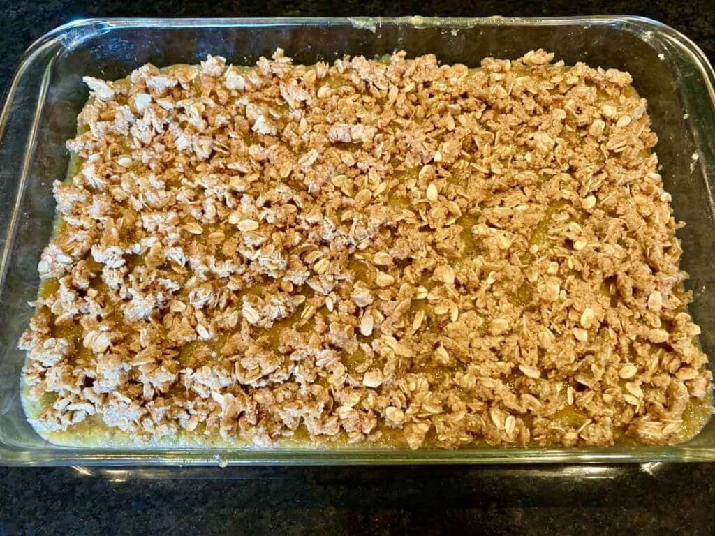Gluten-free fig bars before baking.