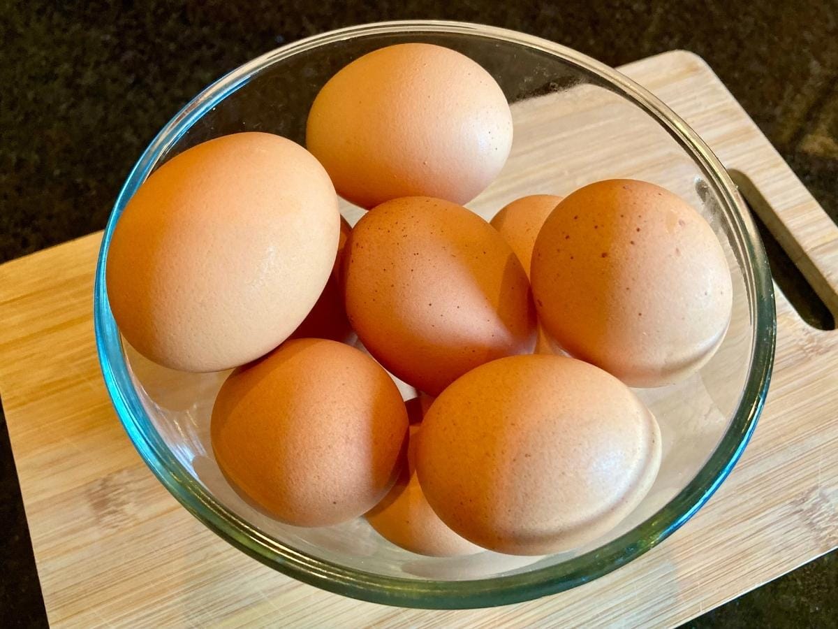 Eggs in a bowl