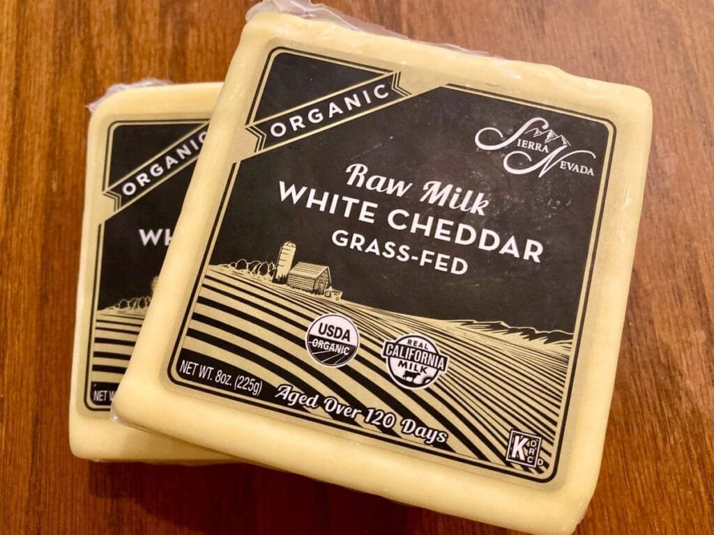 2 blocks of white cheddar cheese