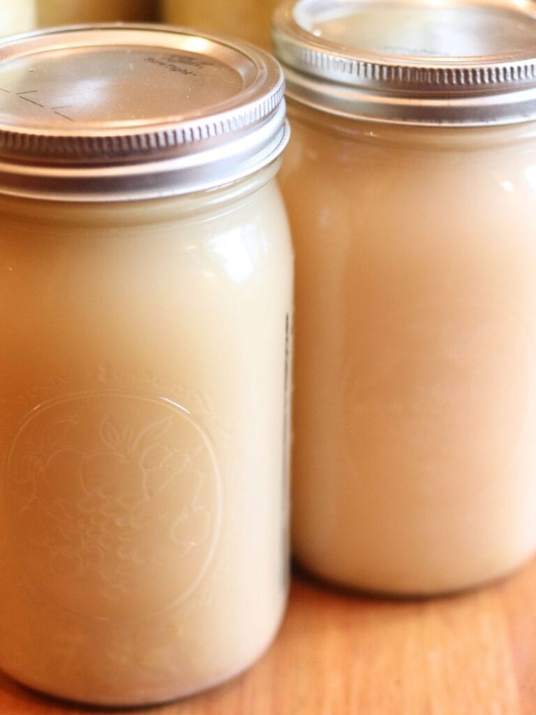 2 jars of sauerkraut juice.